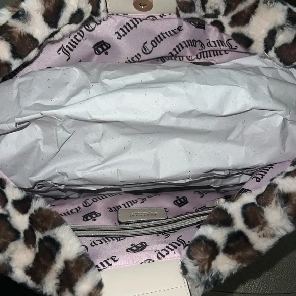 Juicy Couture Leopard Print Fur Tote - Picture 6 of 7